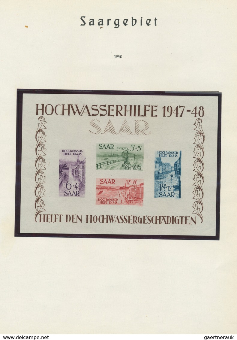 Deutsche Abstimmungsgebiete: Saargebiet: 1920/59, Saargebiet Und Saarland Bis OPD Saarbrücken, Numer - Briefe U. Dokumente