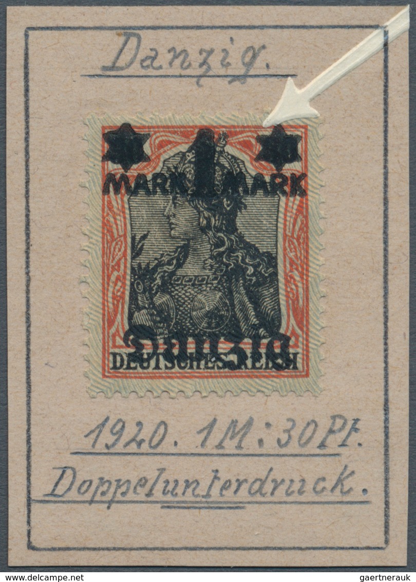 Danzig: 1920/1923, Saubere Sammlungspartie Von 26 Marken Mit Abarten Und Besonderheiten, Dabei Verzä - Other & Unclassified