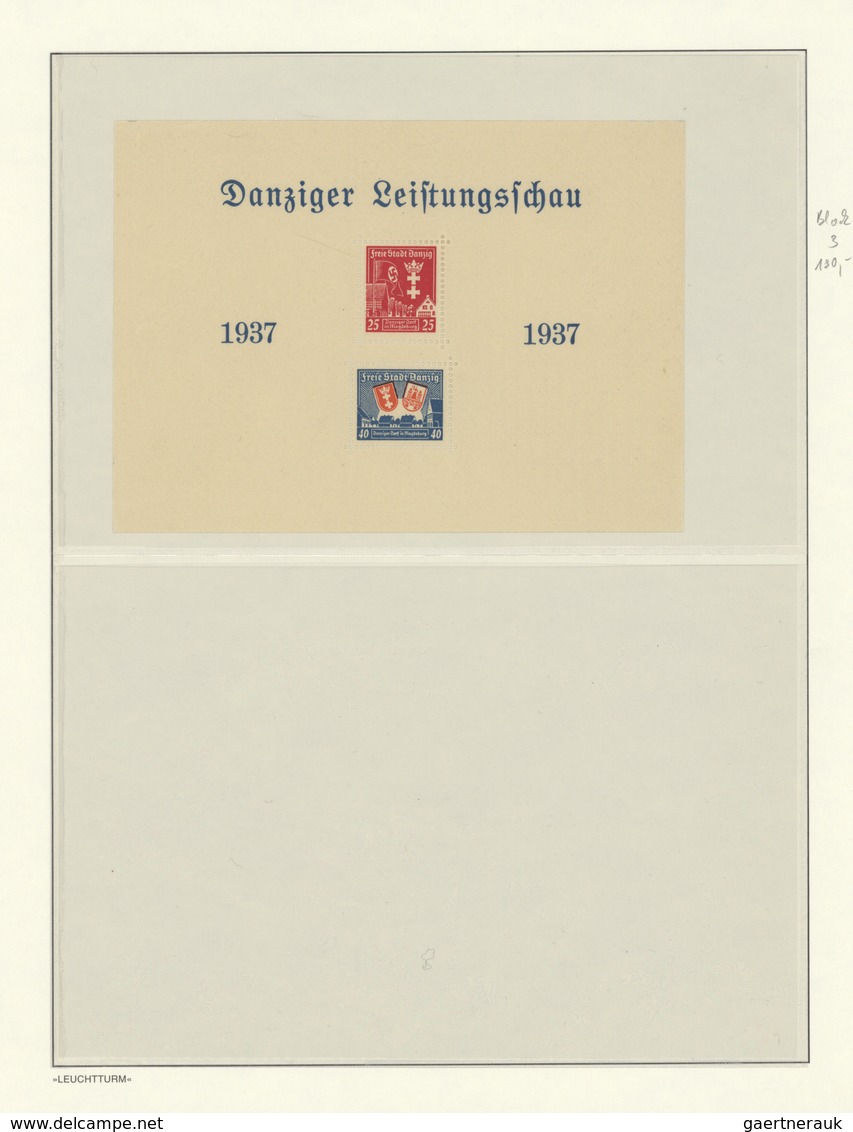 Danzig: 1920/1939, Saubere Sammlungspartie Auf Leuchtturm-Blankoblättern, Mit Einigen Besseren Ausga - Sonstige & Ohne Zuordnung