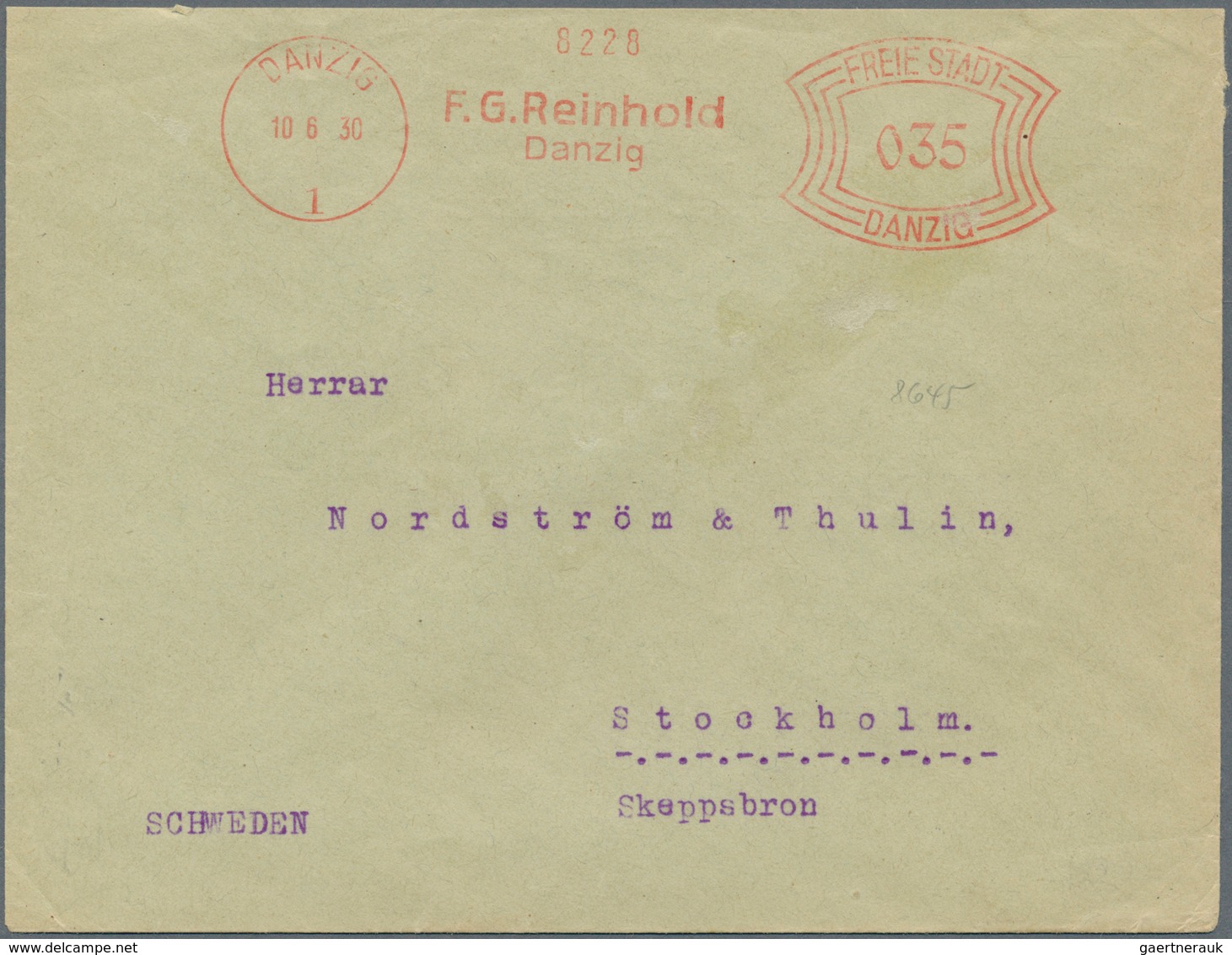 Danzig: 1920-1940, Partie Mit Rund 85 Briefen, Briefstücken Und Ganzsachen, Dabei Auch Einschreiben, - Sonstige & Ohne Zuordnung