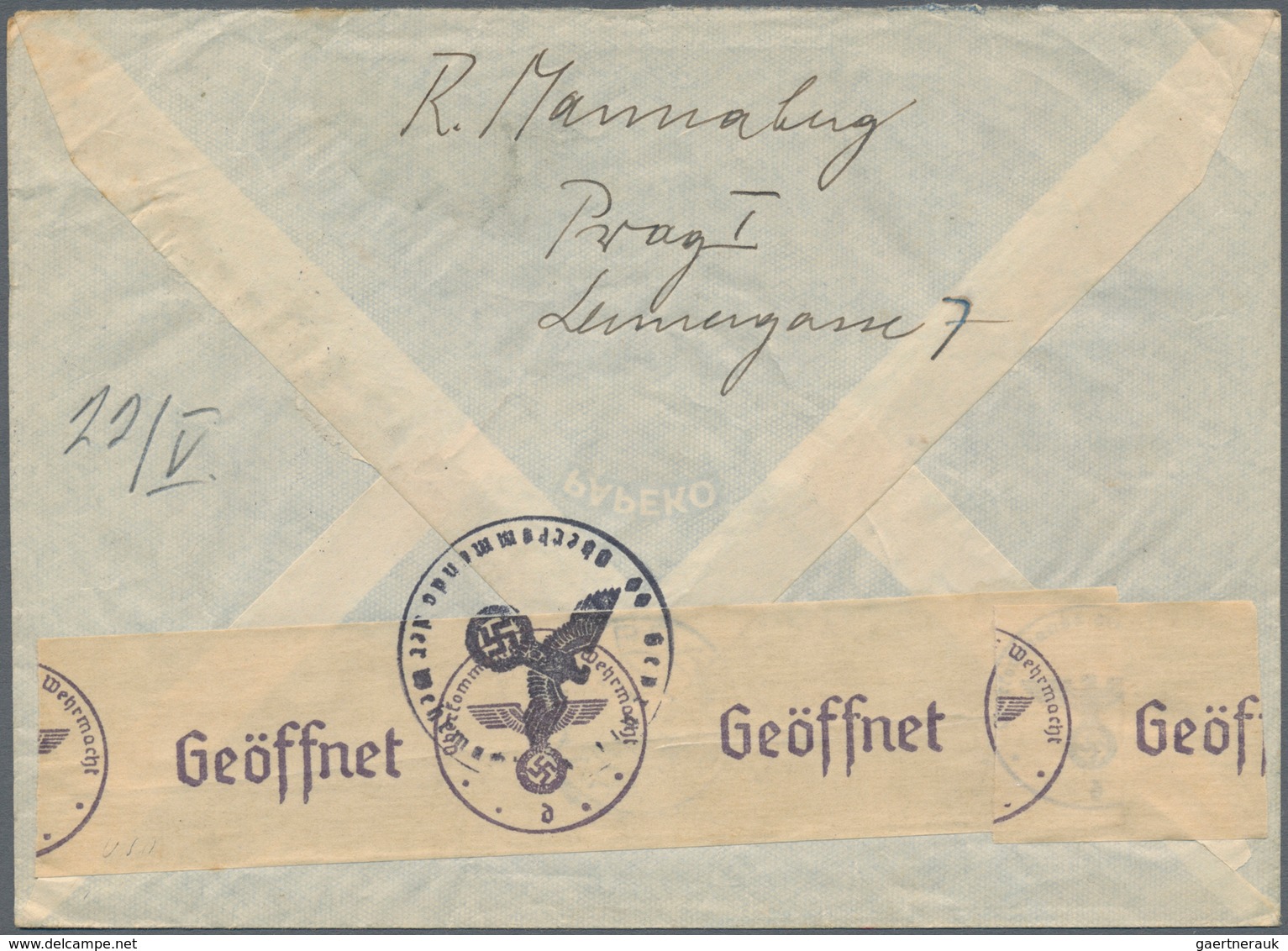 Dt. Besetzung II WK - Böhmen und Mähren: 1939/1941. 10 Kr Aufdruck bzw. 20 Kr Landschaften: je Höchs