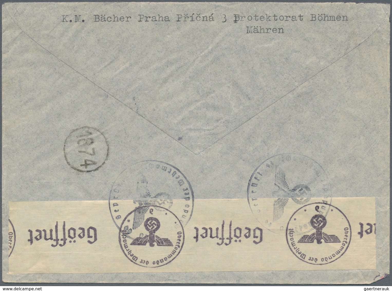 Dt. Besetzung II WK - Böhmen und Mähren: 1939/1941. 10 Kr Aufdruck bzw. 20 Kr Landschaften: je Höchs