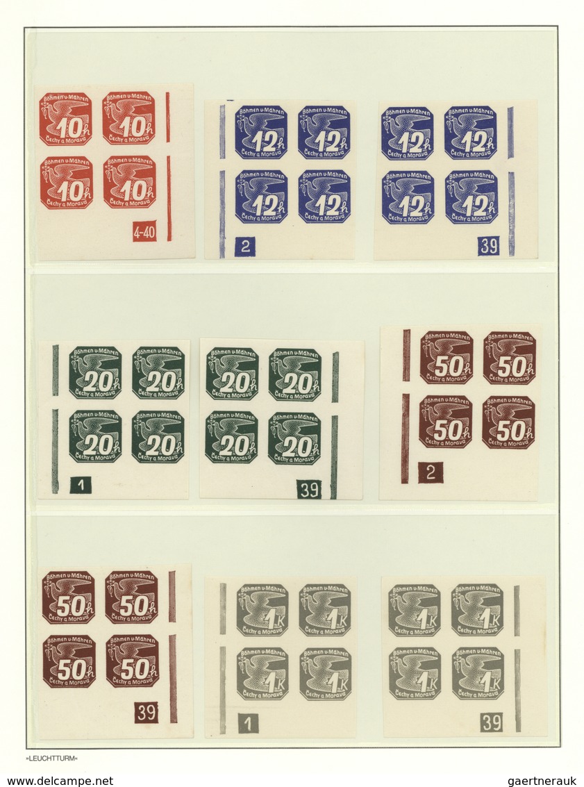 Dt. Besetzung II WK - Böhmen Und Mähren: 1939/1944, Sehr Reichhaltige Und Spezialisierte Postfrische - Besetzungen 1938-45