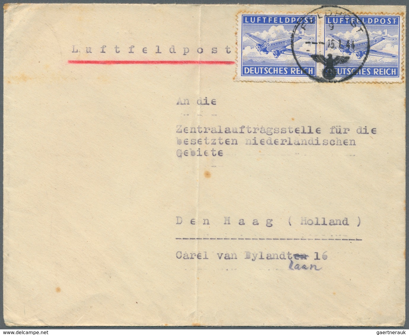 Feldpost 2. Weltkrieg: 1939/1945, 66 teils bessere Belege, mit Briefen aus Italien an Feldpostnummer