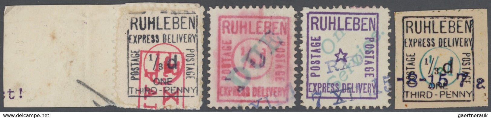 Lagerpost: Ruhleben: 1915, Kleine Sammlunger Der Lagerpost-Marken Inkl. Einiger Fälschungen, Dabei M - Autres & Non Classés