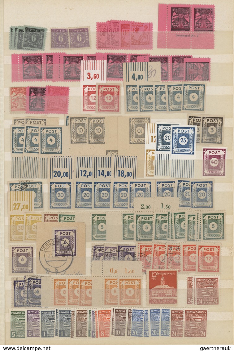 Deutschland Nach 1945: 1945/1948, Sauber Gesteckter Bestand All.Bes., Bizone, SBZ Und Etwas Frz.Zone - Collections