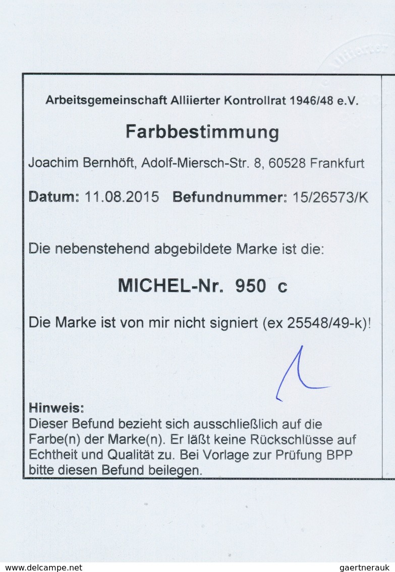 Alliierte Besetzung - Gemeinschaftsausgaben: 1947, Arbeiter 20 Pf. Graukobalt Bis Kobalt, 40 Stück P - Autres & Non Classés