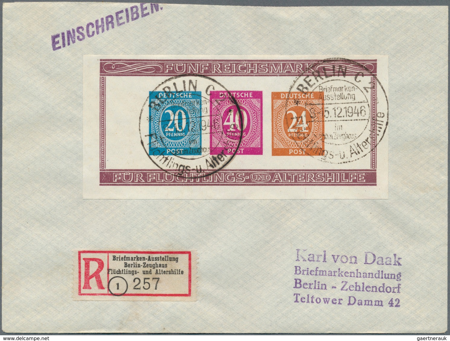 Alliierte Besetzung - Gemeinschaftsausgaben: 1947-1948, Posten Mit 190 Belegen Und Ganzsachen, Dabei - Other & Unclassified