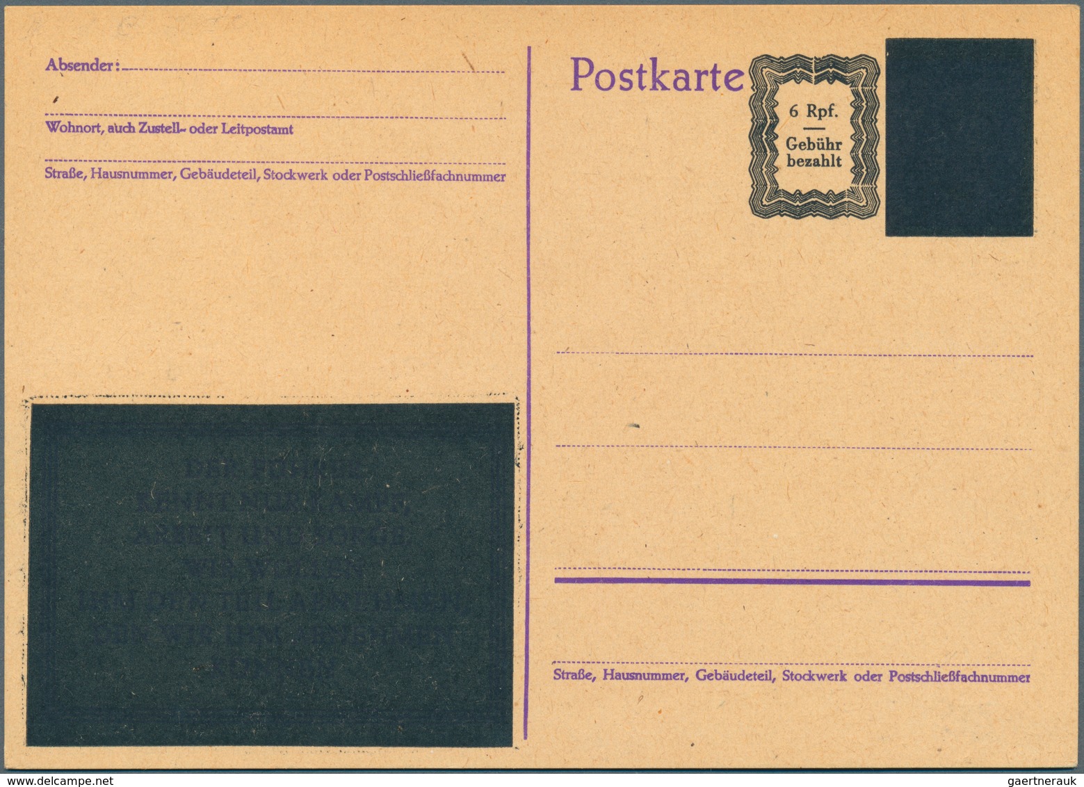 Alliierte Besetzung - Ganzsachen: 1945/1950. Sammlung Von 46 Postkarten, Gebraucht Und Ungebraucht. - Other & Unclassified