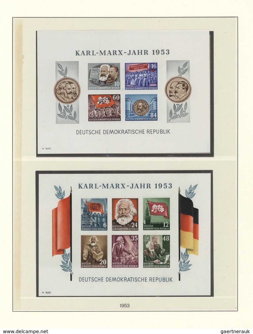 Sowjetische Zone Und DDR: 1948 - 1990, überkomplette Postfriche Qualitätssammlung In 13 Lindner-Falz - Collections