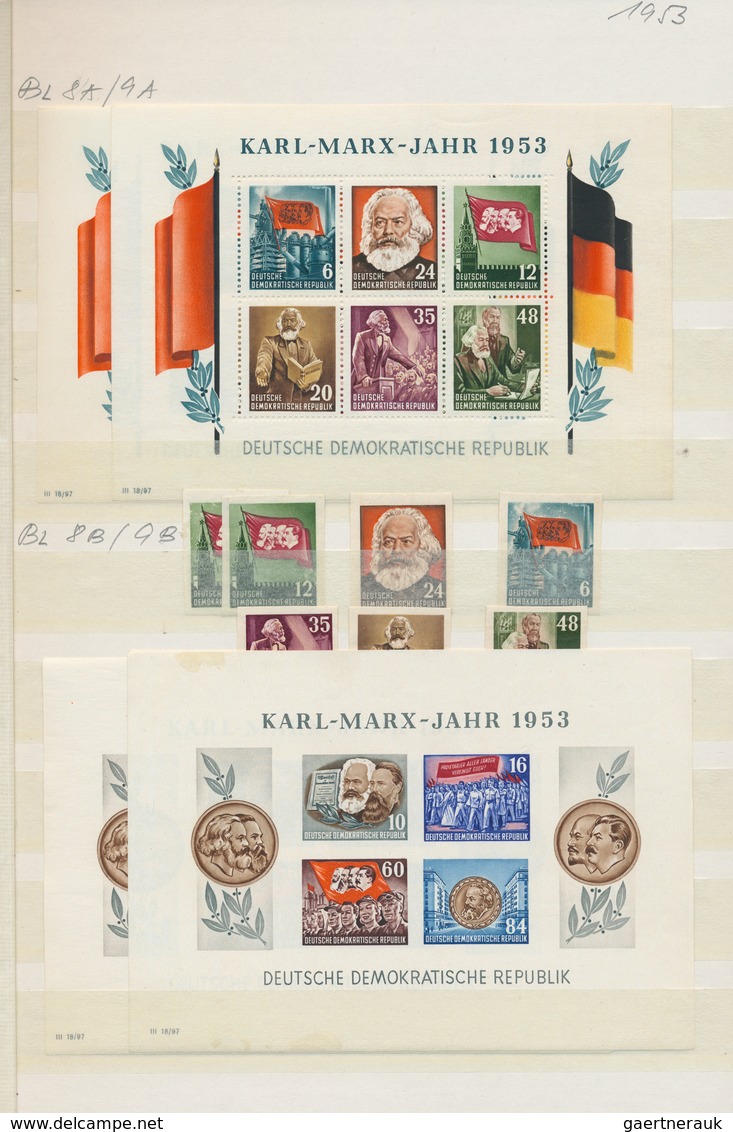 Sowjetische Zone Und DDR: 1948-1956, Zwei Dicke, Prall Gefüllte Lagerbücher An Bezirkshandstempel, W - Collections