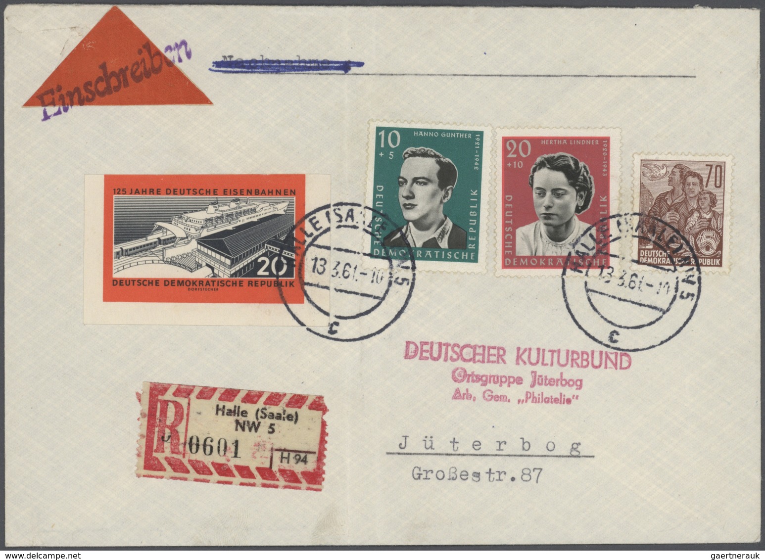 DDR: 1945-1990, Partie Mit Tausenden Briefen Und Belegen, Neben Viel Einfachem Material Auch Einschr - Collections