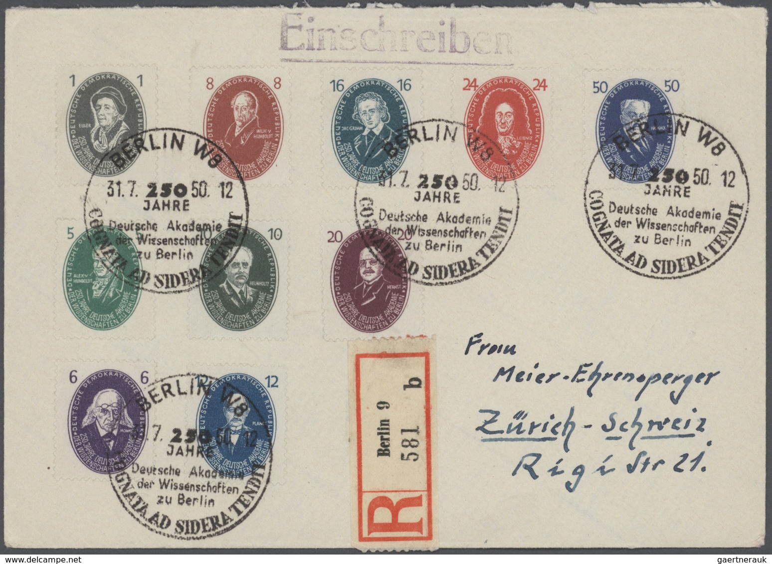 DDR: 1945-1990, Partie mit tausenden Briefen und Belegen, neben viel einfachem Material auch Einschr