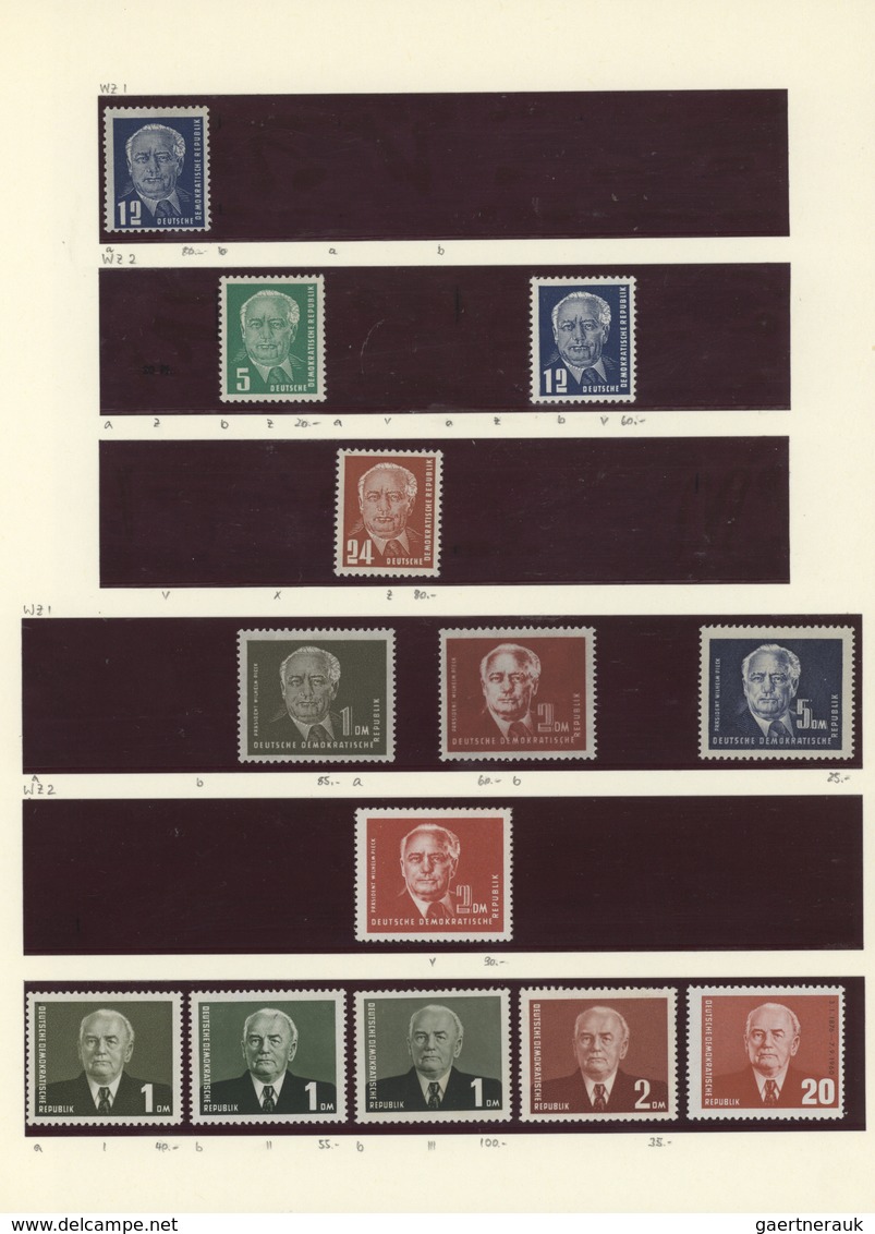 DDR: 1948/1990, Umfassende, Meist Postfrische Sammlung In 7 Klemmbindern Sauber Auf Blanko-Blättern - Collections