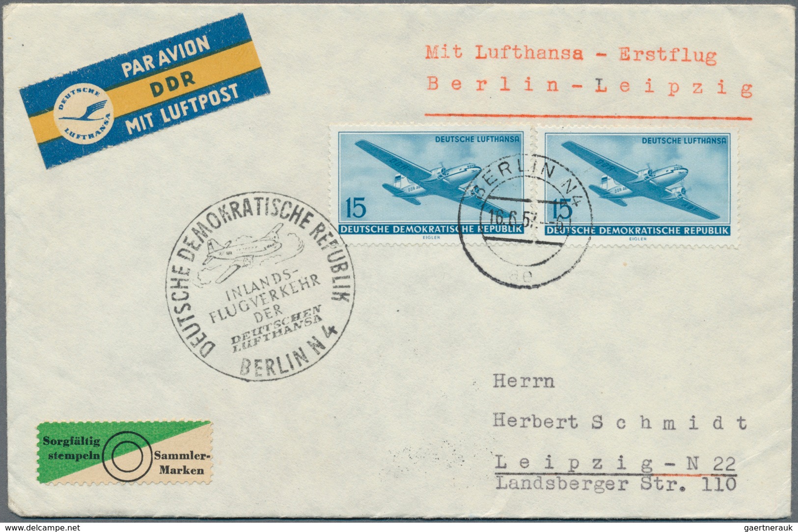DDR: 1952/1990, Reichhaltiger Und Vielseitiger Bestand Von Ca. 2.080 Briefen Und Karten Mit Zahlreic - Colecciones