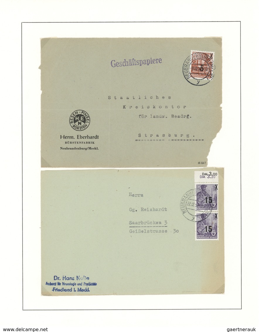 DDR: 1960 - 1980 (ca.), Sehr Umfangreiche Sammlung Auf Selbst Gestalteten Blättern In 7 SAFE-Alben, - Collections