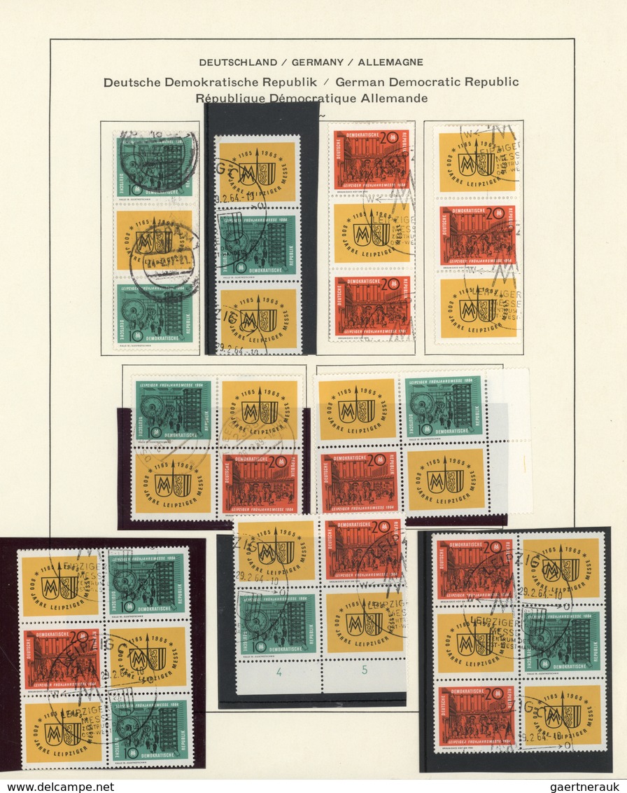 DDR - Zusammendrucke: 1955/1990, Reichhaltige Gestempelte Und Teils Auch Postfrische Sammlung Der Zu - Se-Tenant