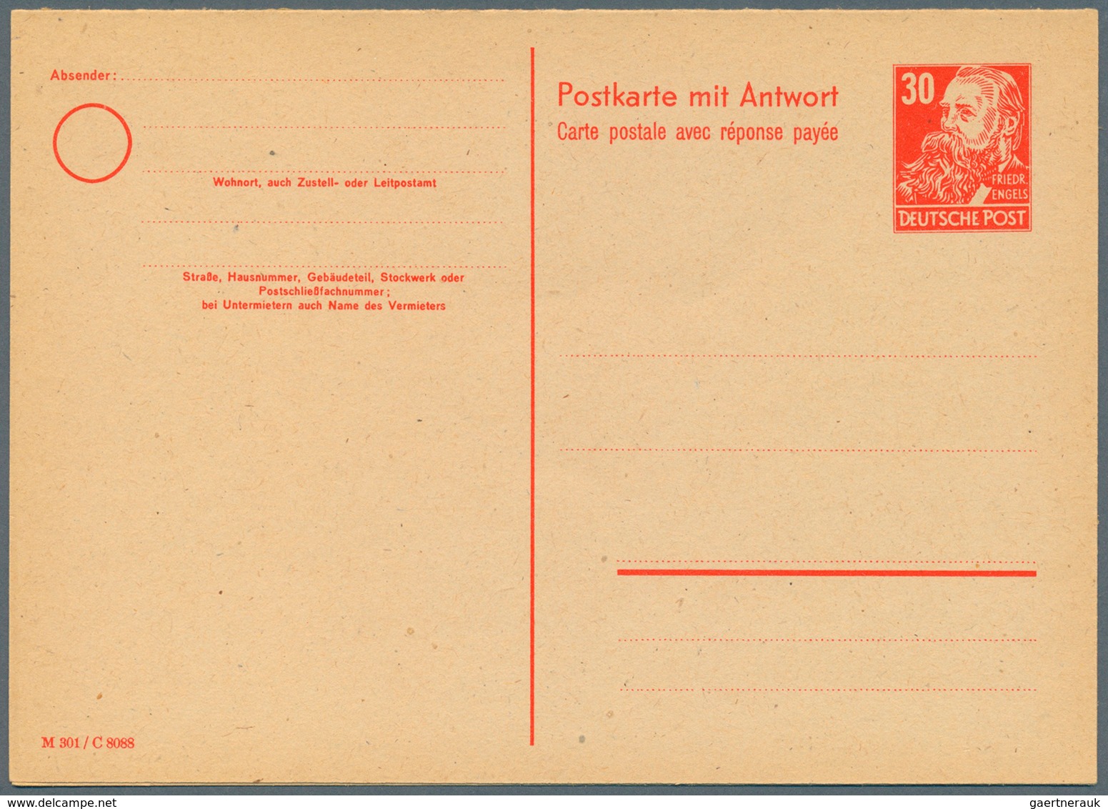 DDR - Ganzsachen: 1948/1990. Sammlung Von 13 Postkarten, Meist Ungebraucht. Dabei Sind P 60 (*; Kl. - Autres & Non Classés