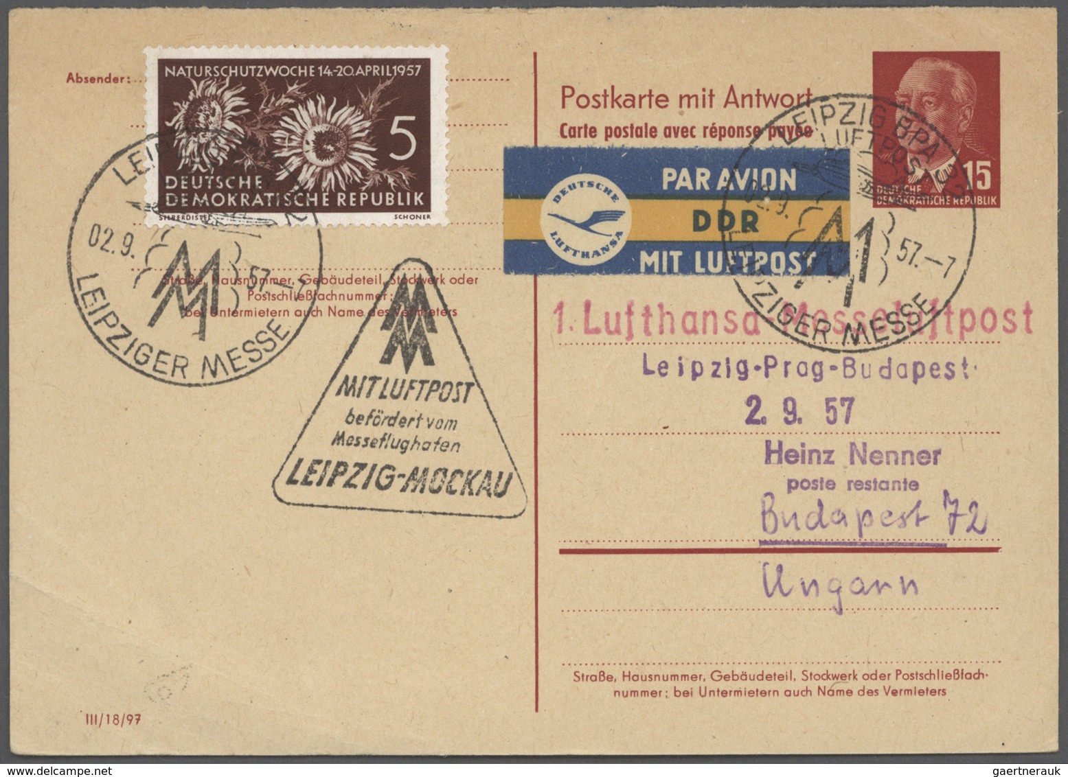 DDR - Ganzsachen: 1952/1966, Interessante Partie Mit 24 Besseren Ganzsachen, Zumeist Thematisch Gebr - Sonstige & Ohne Zuordnung