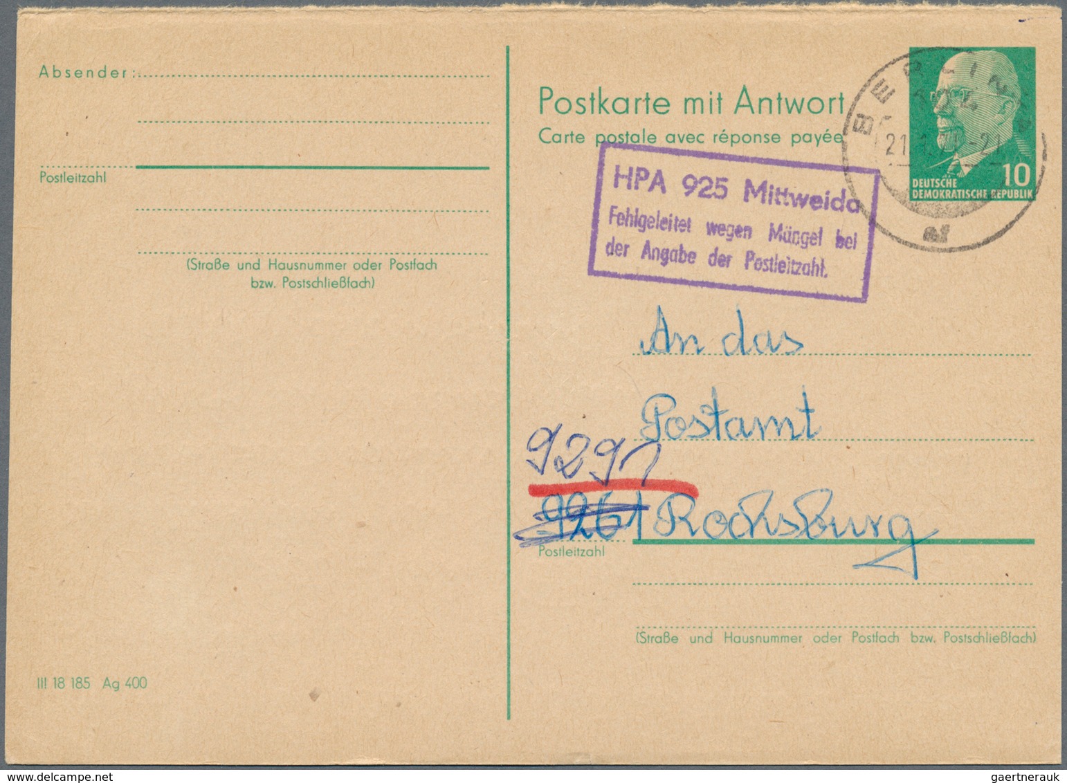DDR - Ganzsachen: 1952/1991, Reichhaltiger Bestand Von über 1.500 Ganzsachen Ab Pieck Mit Karten Und - Autres & Non Classés