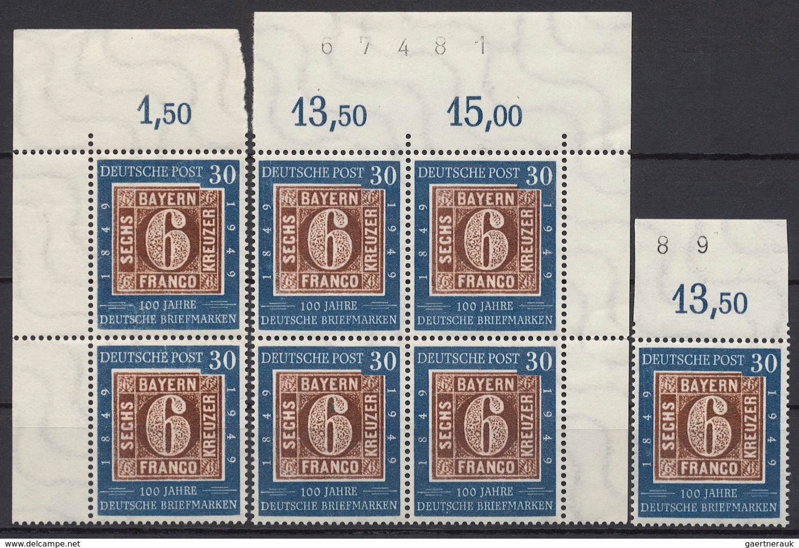 Bundesrepublik und Berlin: 1945/2000, Bizone/Bund/Berlin großer Lagerbestand mit etwas DDR, etwa übe