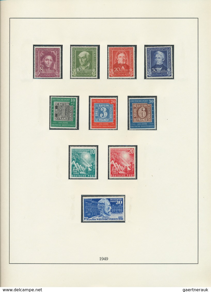 Bundesrepublik Und Berlin: 1948/1954, Sammlungspartie Der Beiden Gebiete Auf Blättern/Steckseiten, D - Collections