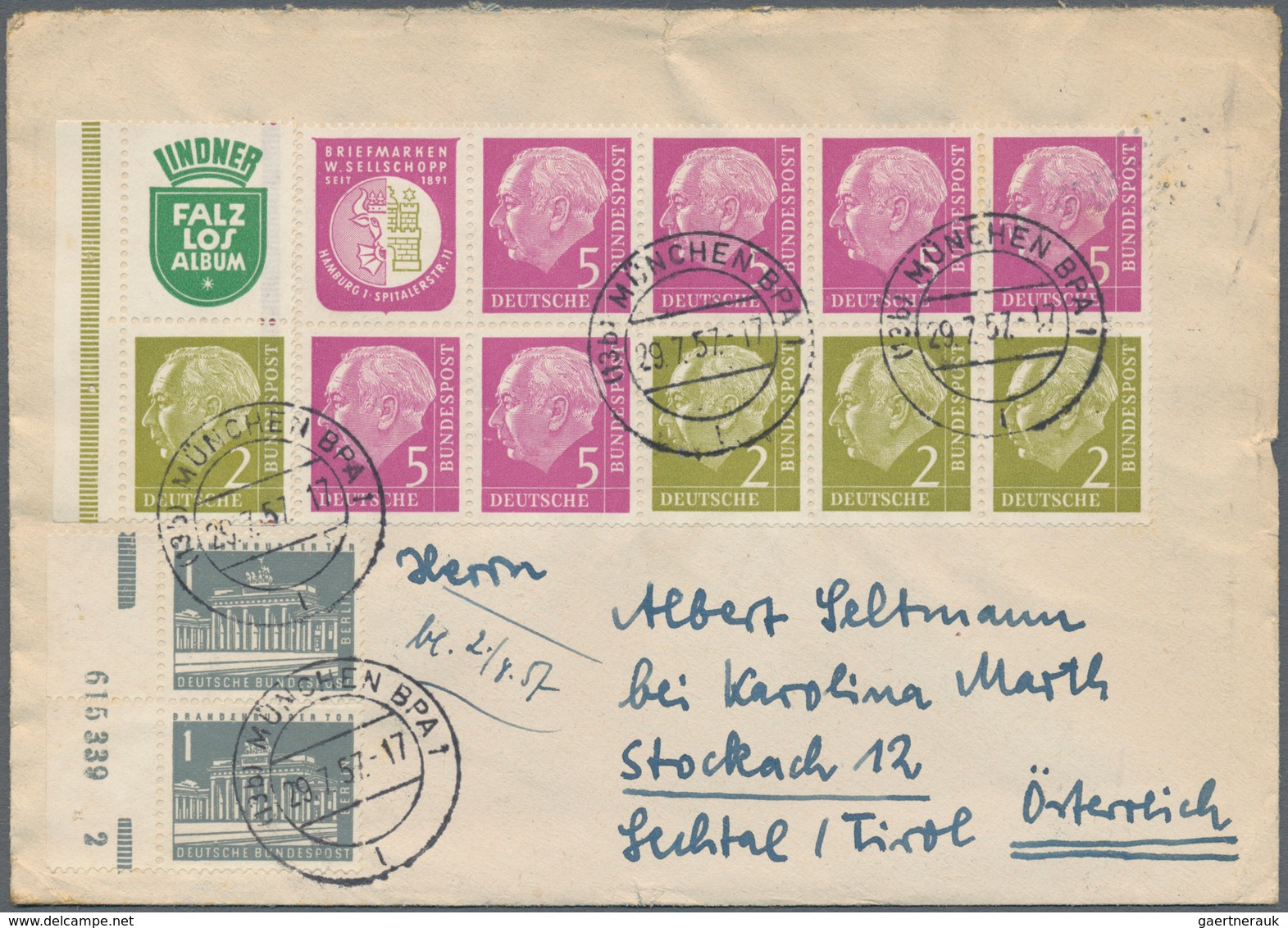 Bundesrepublik Und Berlin: 1949-1970, Partie Mit Rund 250 Briefen Und Belegen, Dabei Bessere Frankat - Colecciones