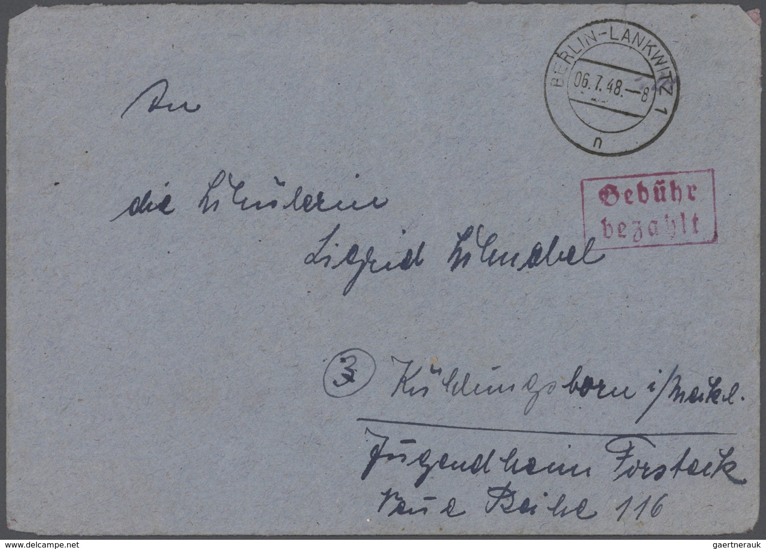 Berlin - Vorläufer: 1948-1949, Währungsreform, wohl einmalige Sammlung mit rund 250 Briefen und Bele