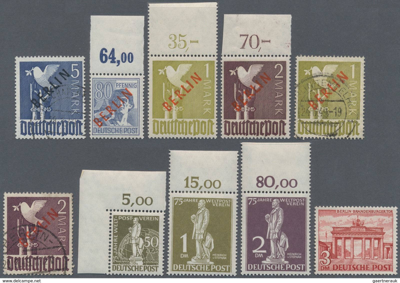 Berlin: 1948/1990, Postfrisch Bzw. Ungebraucht Und Gestempelte Sammlung In 2 Dicken Einsteckalben, D - Used Stamps