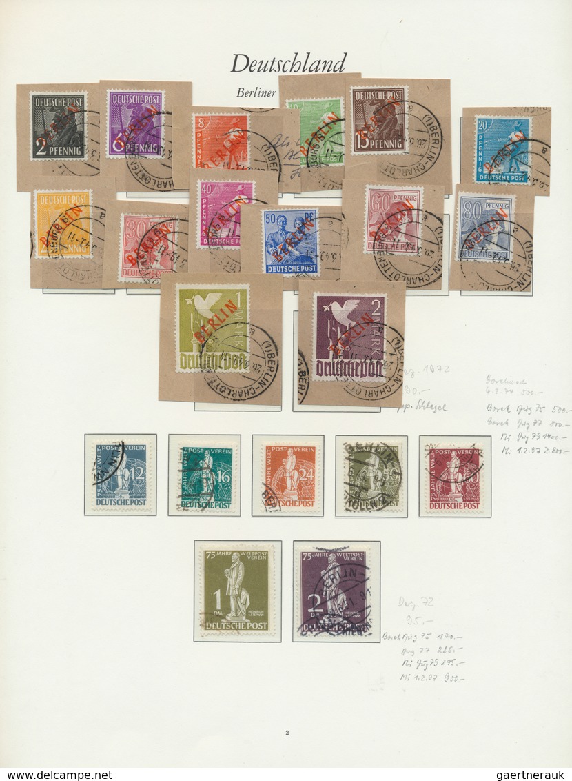 Berlin: 1949/1990, In Den Hauptnummern Bis Auf Wenige Billige Spätere Werte Komplette Sauber Gestemp - Used Stamps