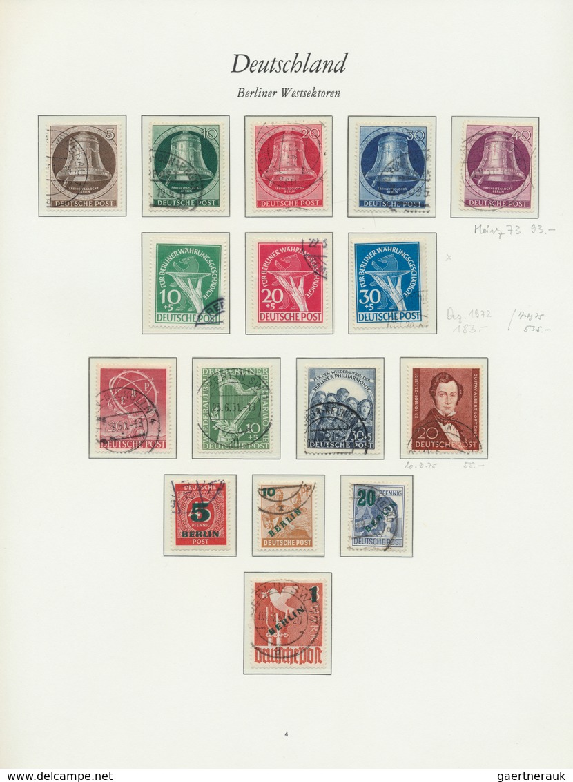 Berlin: 1949/1990, In Den Hauptnummern Bis Auf Wenige Billige Spätere Werte Komplette Sauber Gestemp - Used Stamps