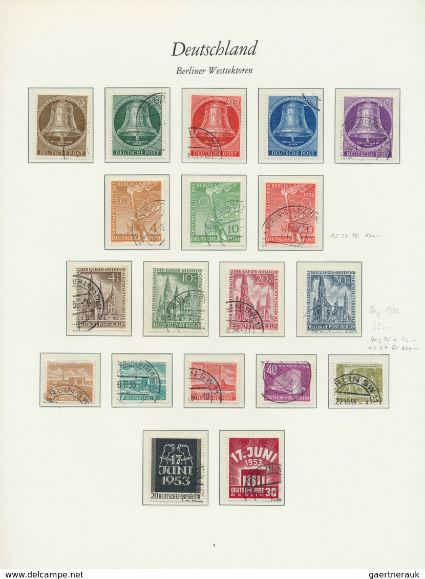 Berlin: 1949/1990, In Den Hauptnummern Bis Auf Wenige Billige Spätere Werte Komplette Sauber Gestemp - Used Stamps