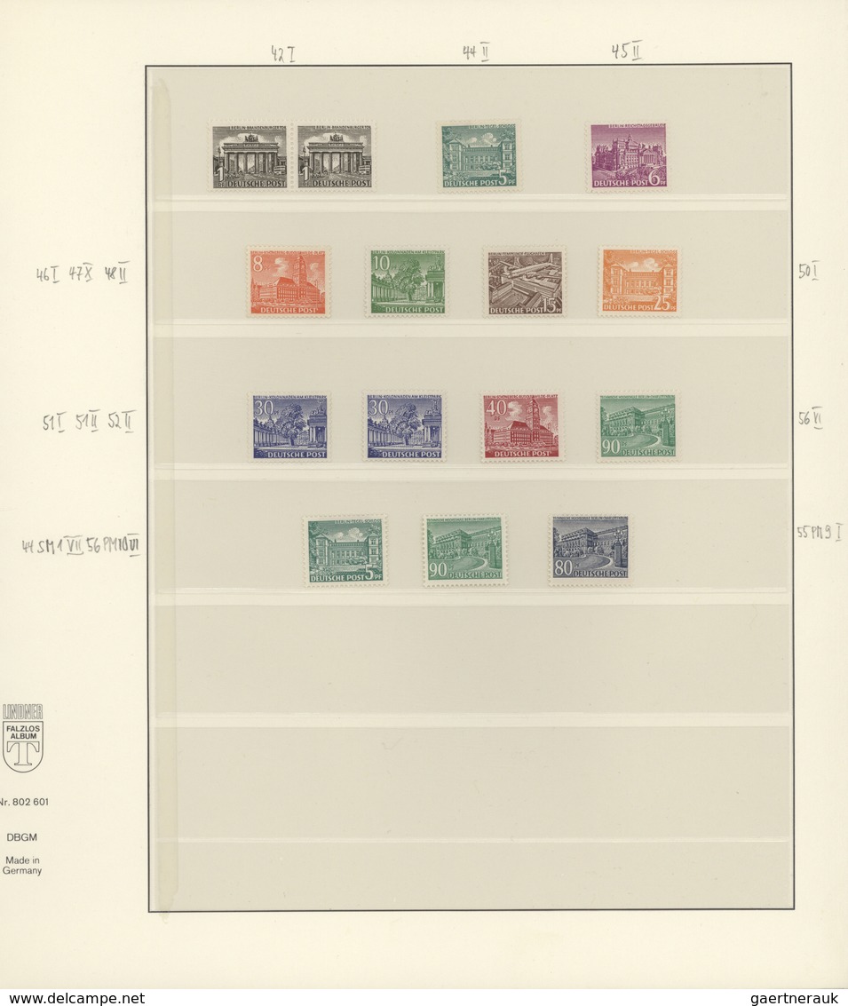 Berlin: 1949/85 Ca., ABARTEN-Sammlung Mit Vielen Doppeldrucken (teils Geprüft) Und Verzähnungen, Abe - Used Stamps