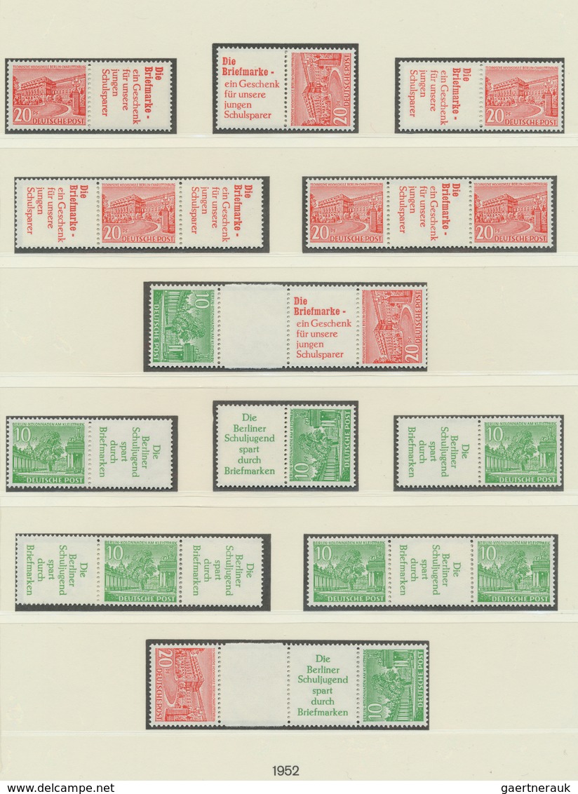 Berlin - Zusammendrucke: 1949/1989, Bauten I, Währungsgeschädigtenblock, Bauten II Bis Sehenswürdigk - Se-Tenant