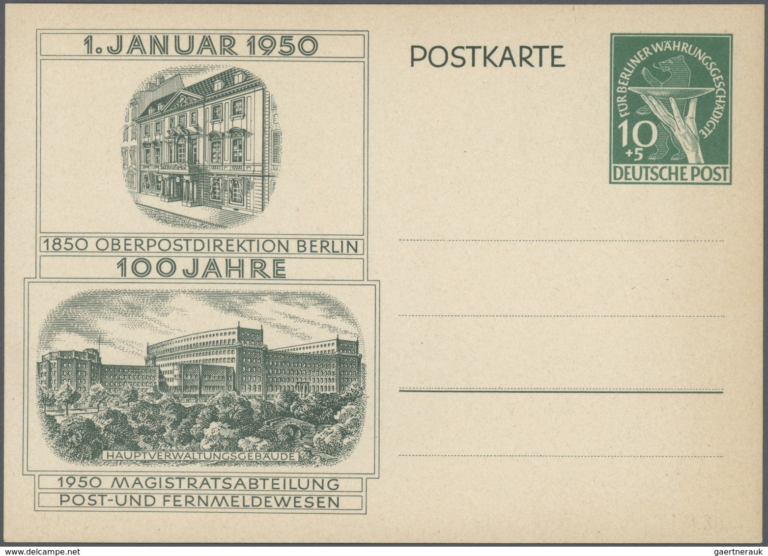 Berlin - Ganzsachen: Ab 1949, Partie Von Ca. 200 Ganzsachenkarten/-umschlägen Ab Währungsgeschädigte - Autres & Non Classés