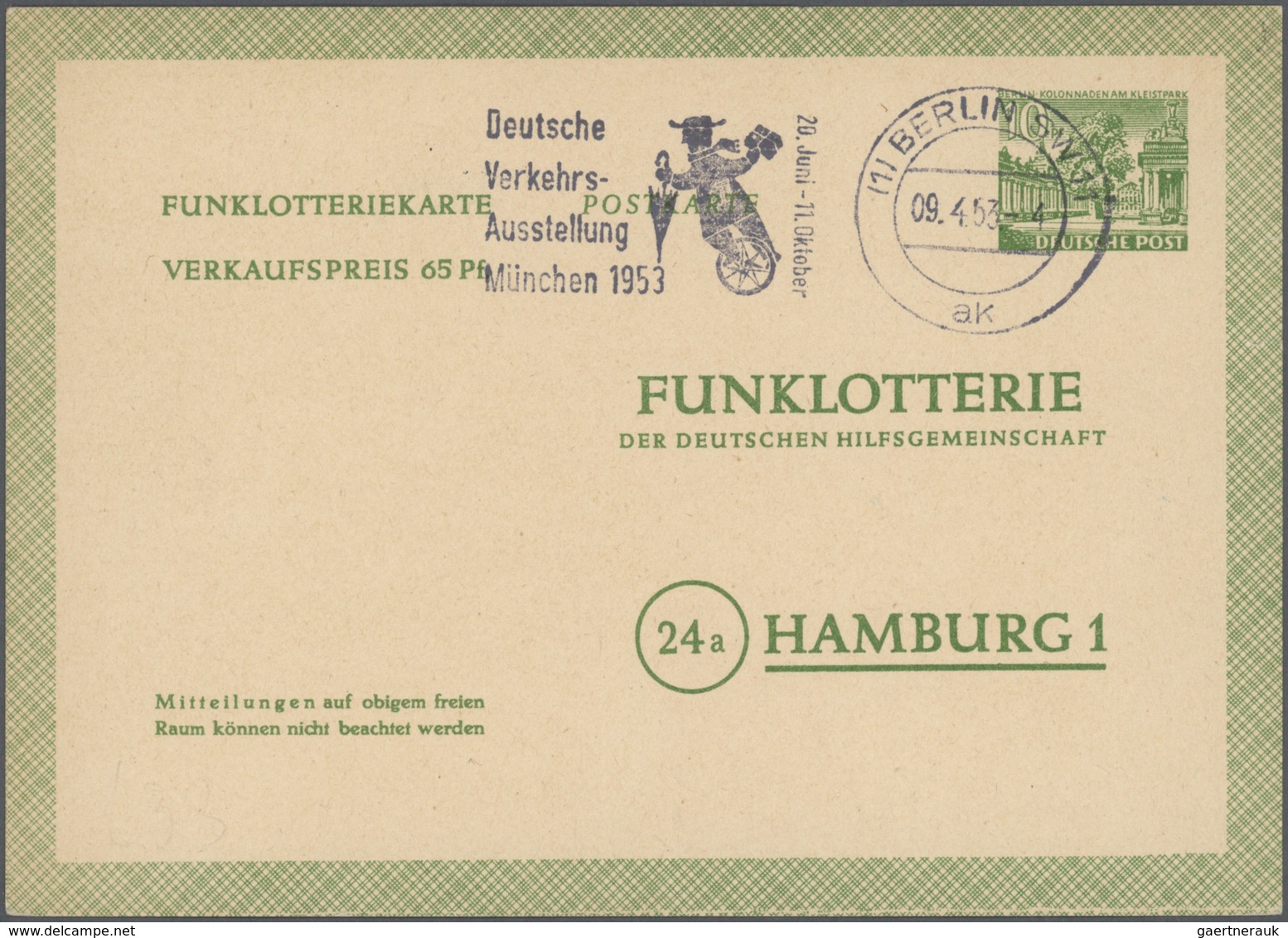 Berlin - Ganzsachen: ab 1949, Partie von ca. 200 Ganzsachenkarten/-umschlägen ab Währungsgeschädigte