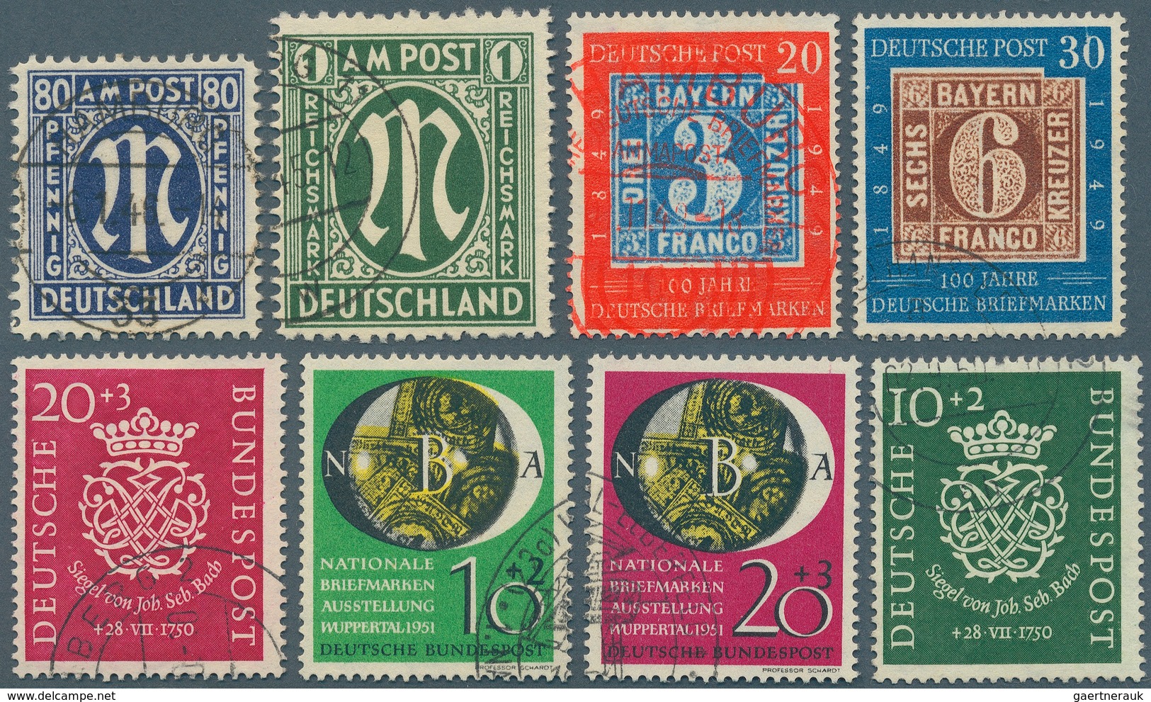 Bundesrepublik Deutschland: 1946 - 1980 (ca.), Kleine Gestempelte Sammlung, Dabei U.a. MiNr. 115 I U - Collections