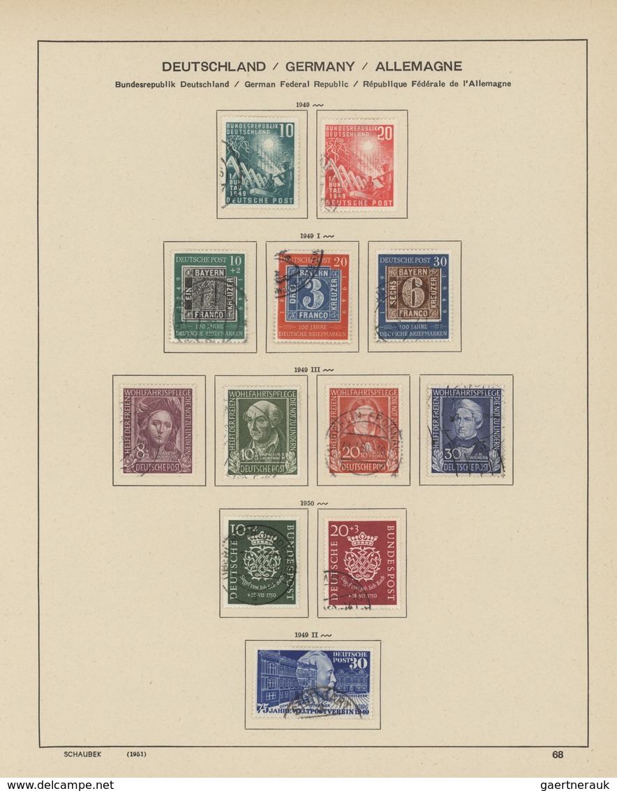 Bundesrepublik Deutschland: 1946/1967, Sauber Gestempelte Sammlung All.Besetzung, Bizone Und Bund Au - Collections
