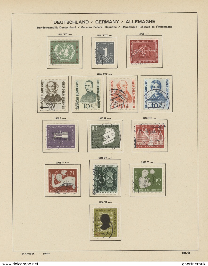 Bundesrepublik Deutschland: 1946/1967, Sauber Gestempelte Sammlung All.Besetzung, Bizone Und Bund Au - Sammlungen