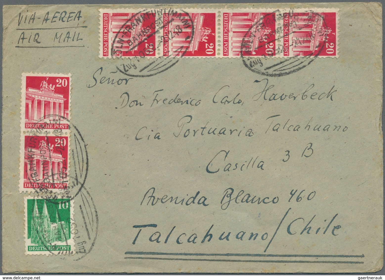 Bundesrepublik Deutschland: 1948/1968, Vielseitige Partie Von über 70 (meist Luftpost-) Briefen Aus - Sammlungen
