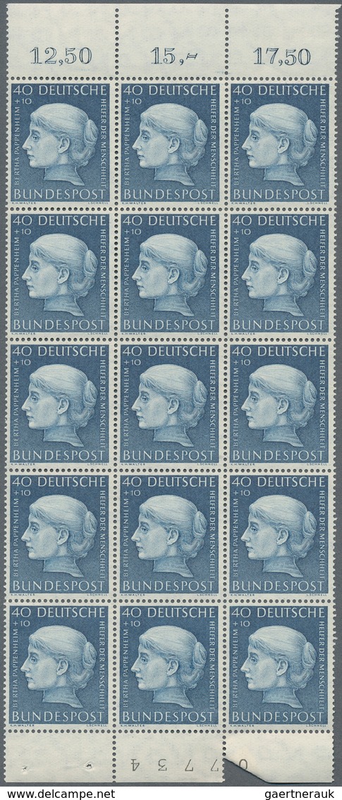 Bundesrepublik Deutschland: 1949/1955, Postfrische Partie Von Mittleren Und Besseren Werte In Einhei - Sammlungen