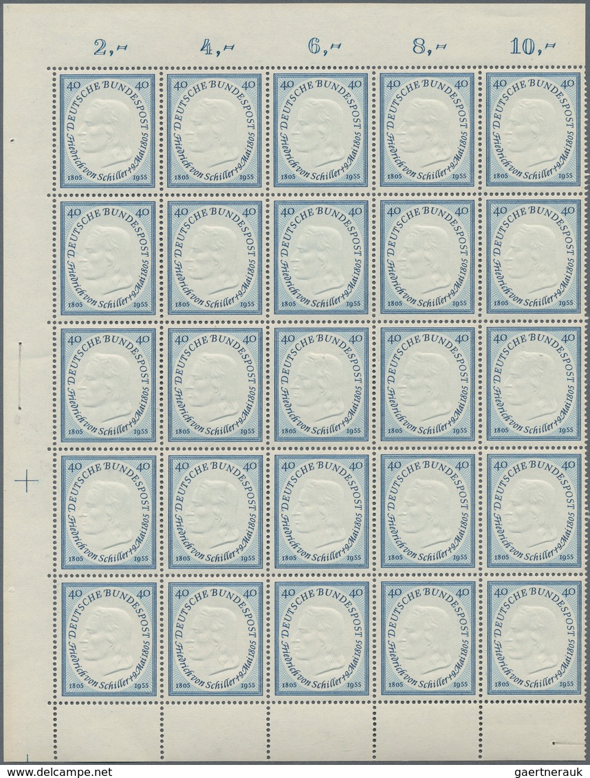 Bundesrepublik Deutschland: 1949/1955, Postfrische Partie Von Mittleren Und Besseren Werte In Einhei - Collections