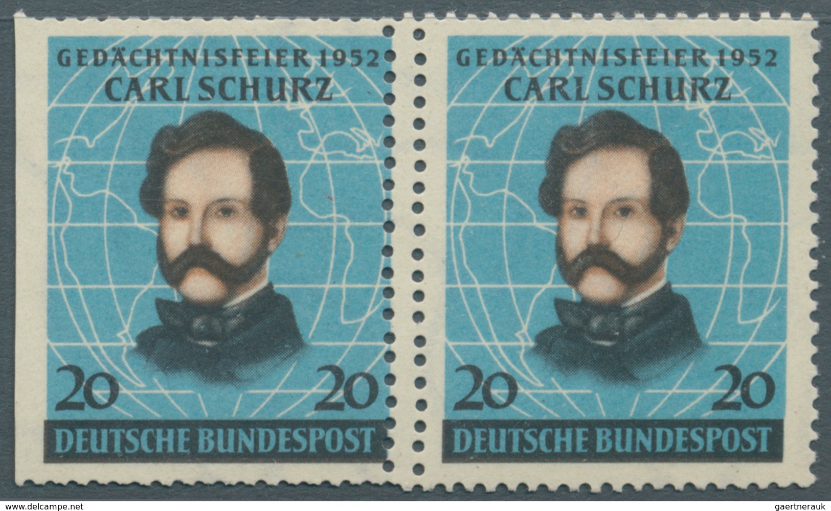 Bundesrepublik Deutschland: Ab 1949 Schachtel Mit Abarten Und Fehldrucken,etc., Dabei Z.B. Bund 113 - Collections
