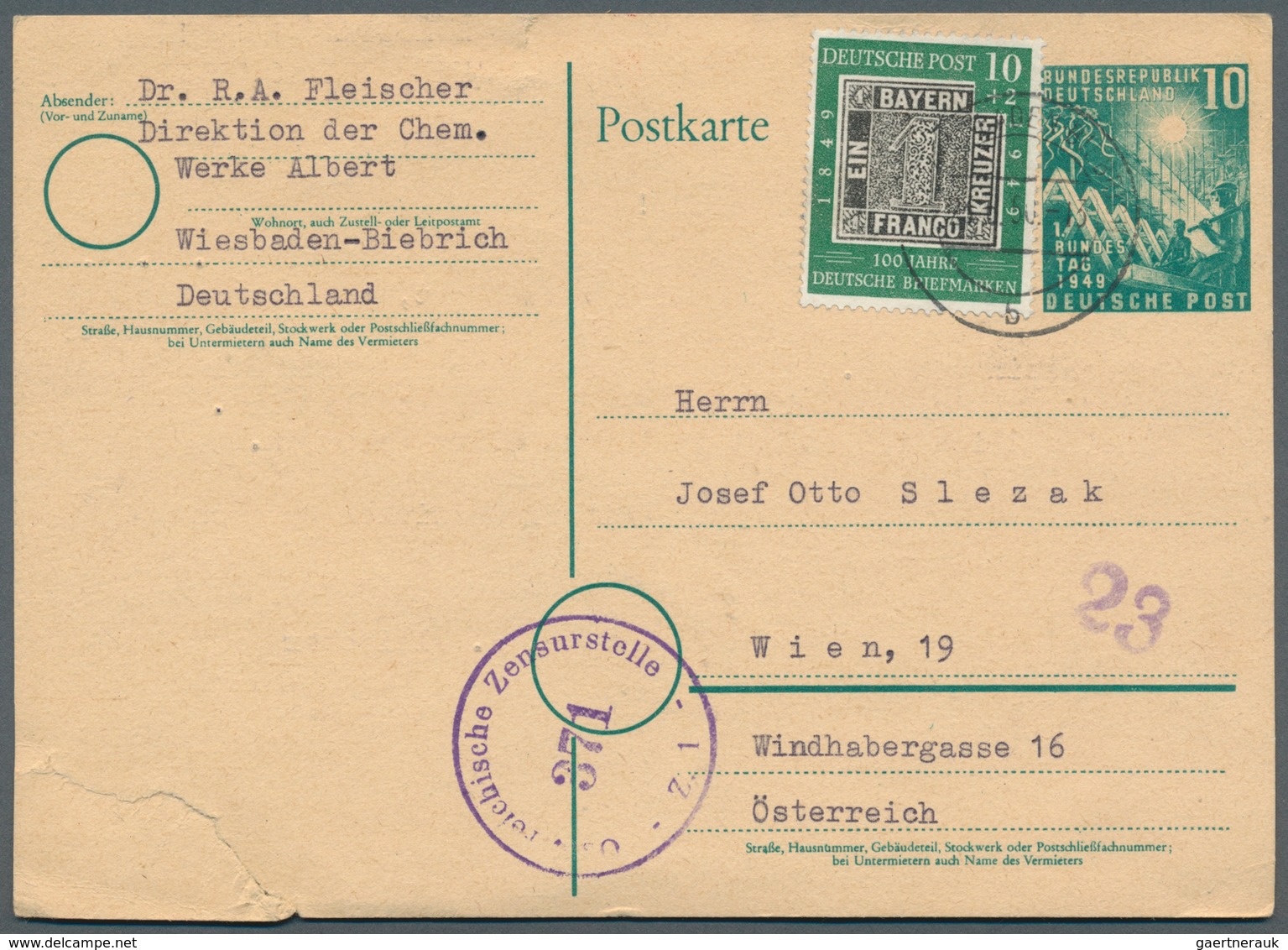 Bundesrepublik Deutschland: 1950/1970 (ca.), Vielseitiger Bestand Von Ca. 830 Briefen/Karten Mit Dek - Collections