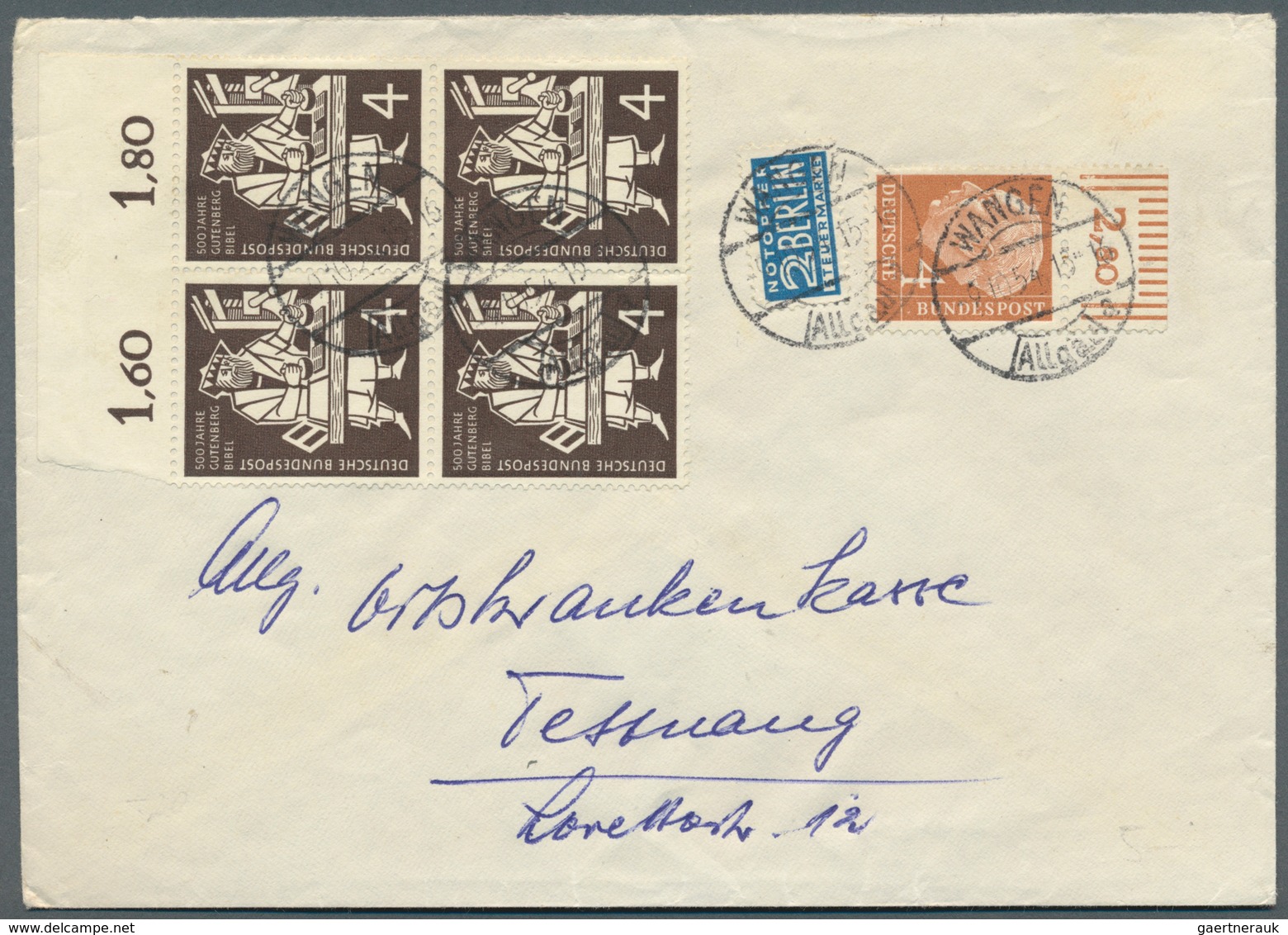 Bundesrepublik Deutschland: 1950/1970 (ca.), Vielseitiger Bestand Von Ca. 830 Briefen/Karten Mit Dek - Collections