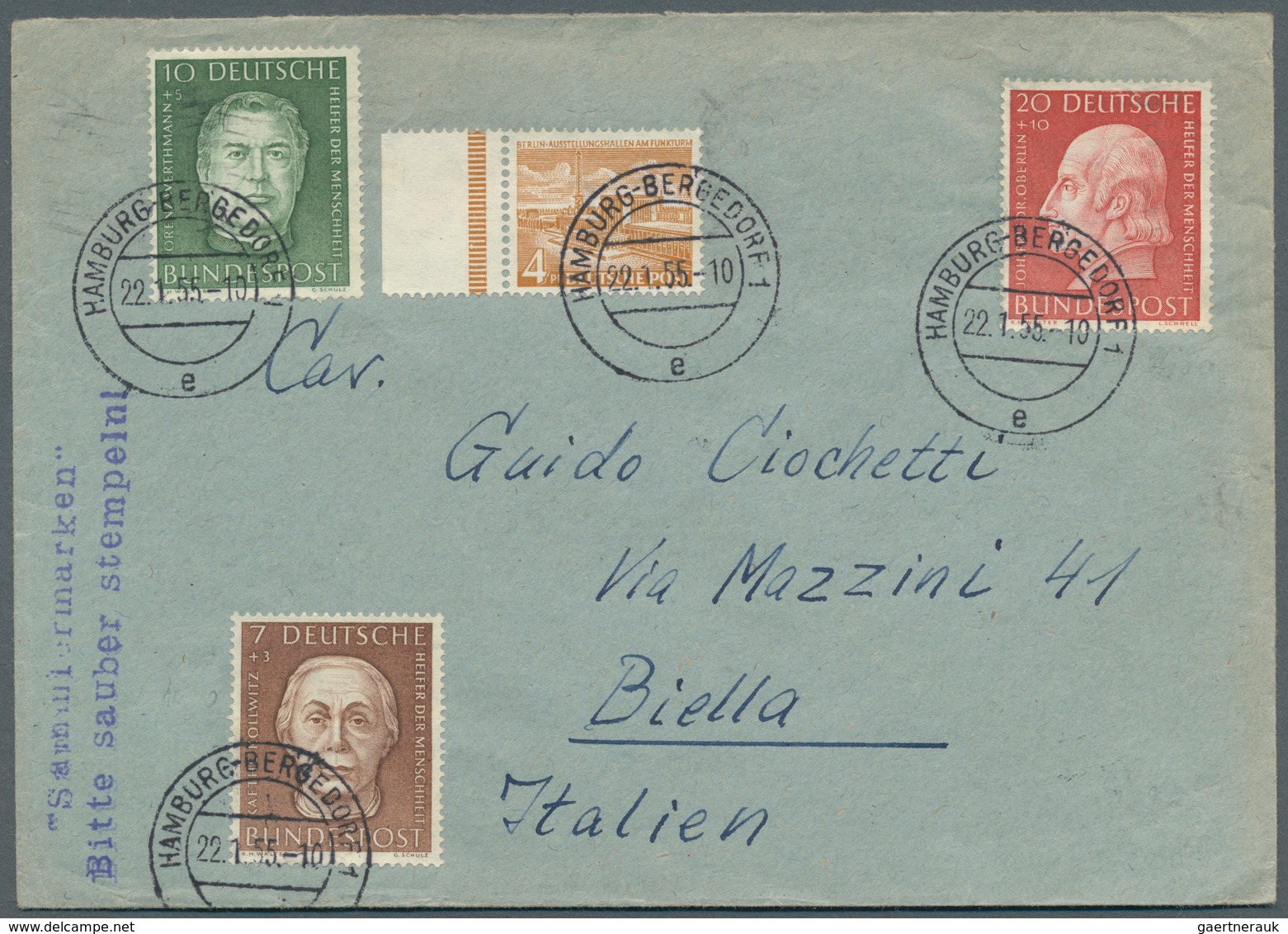 Bundesrepublik Deutschland: 1950/1970 (ca.), vielseitiger Bestand von ca. 830 Briefen/Karten mit dek