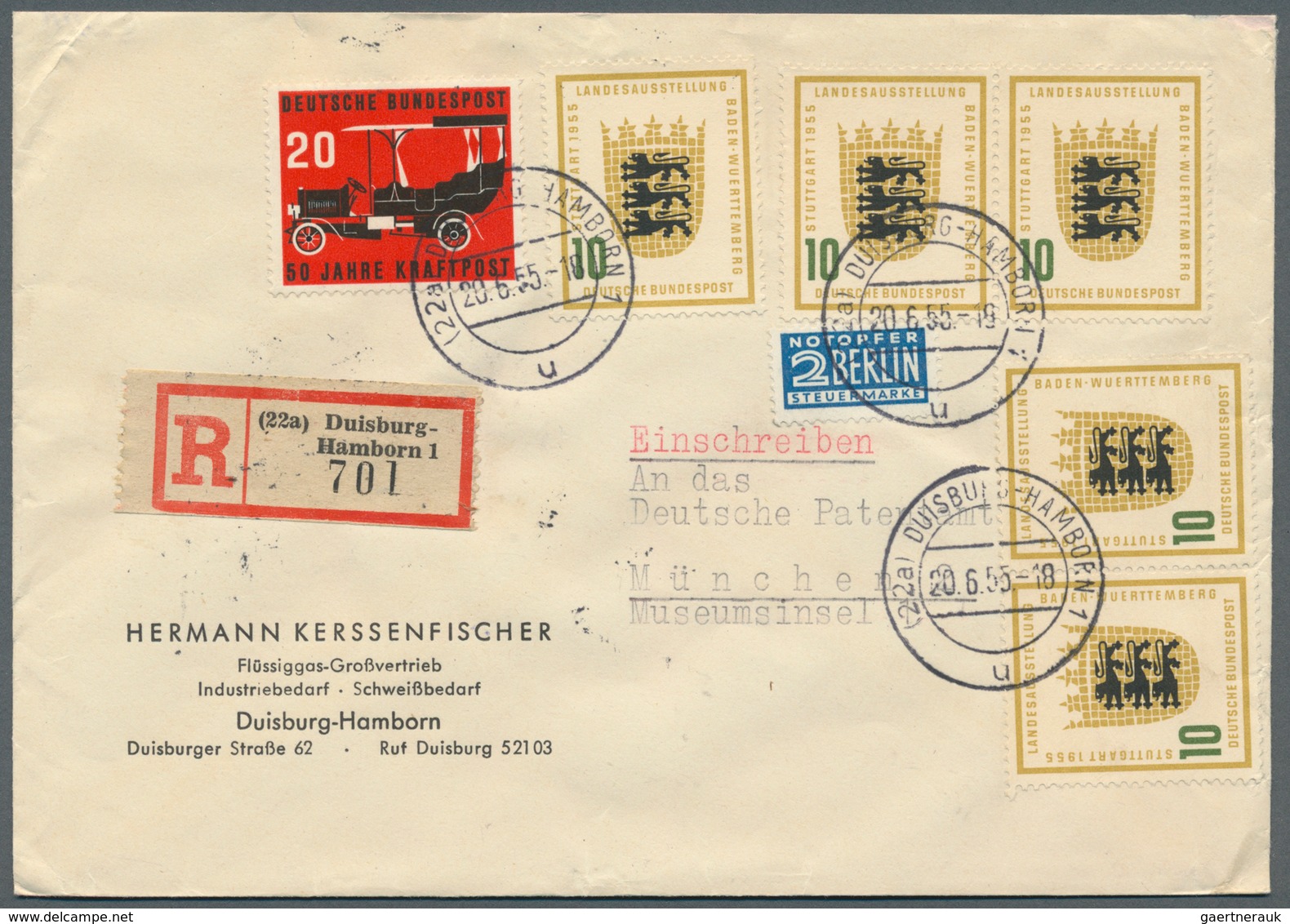 Bundesrepublik Deutschland: 1950/1970 (ca.), vielseitiger Bestand von ca. 830 Briefen/Karten mit dek