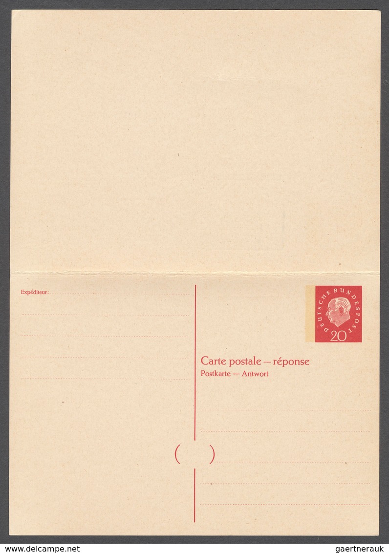 Bundesrepublik Deutschland: 1950/97, Interessanter Posten Mit 233 Ganzsachen, Darunter Spitzenstücke - Sammlungen