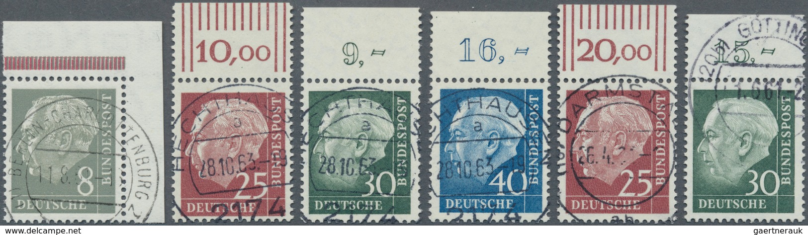 Bundesrepublik Deutschland: 1951/1962, Umfangreiche Sammlung Von Rand - Oder Eckrandmarken, Dabei U. - Sammlungen