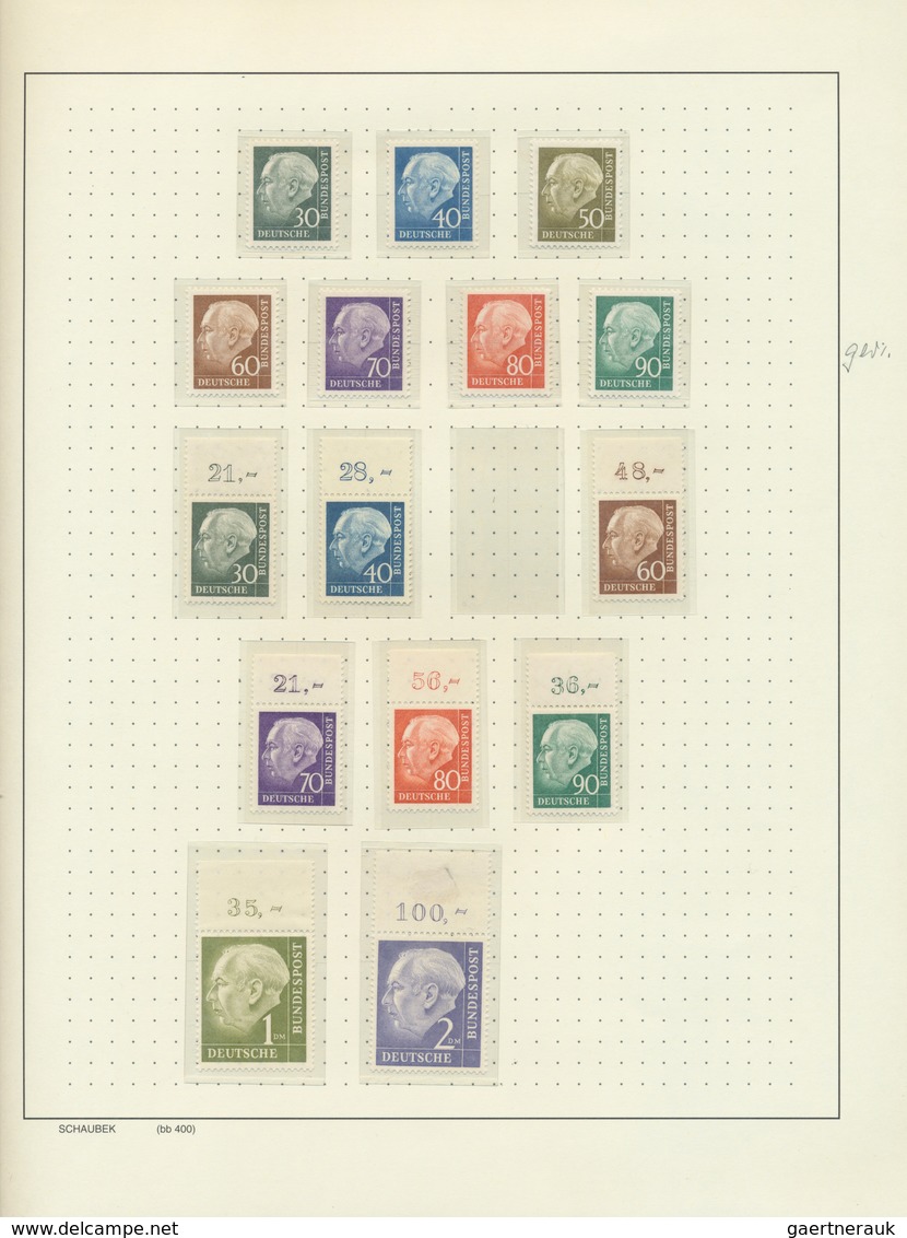 Bundesrepublik Deutschland: 1951/2000, Umfassende Postfrische Spezialisierte Sammlung Meist Der Daue - Sammlungen